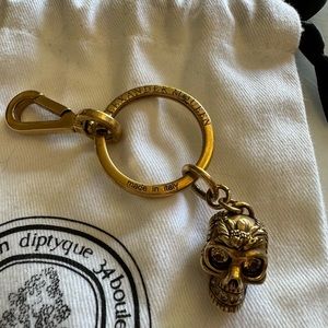 Alexander McQueen Skull Key Ring with Clip